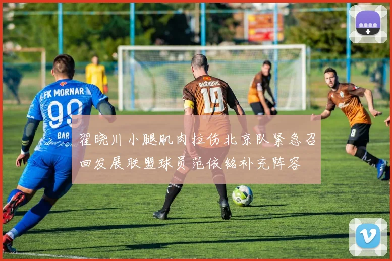 翟晓川小腿肌肉拉伤北京队紧急召回发展联盟球员范依铭补充阵容
